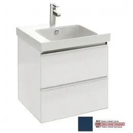 Модуль под раковину Odeon Up 57х48,5х53 см, 2 ящика, темно-синий глянцевый EB878-G98 Jacob Delafon