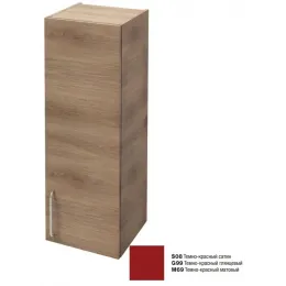 Шкаф Odeon Rive Gauche 40х34х100,3 см, шарниры справа, 2 полки, темно-красный глянцевый, ручка хром EB2571D-R5-G99 Jacob Delafon