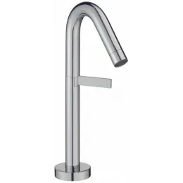 Высокий смеситель на столешницу Stillness 29,2 см, неповоротный излив, без донного клапана, холодный старт E985-4-CP Jacob Delafon