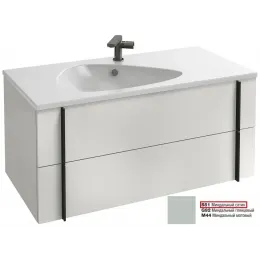 Модуль под раковину Nouvelle Vague 100х50,7х45,5 см, 2 ящика, миндальный сатин EB3032-S51 Jacob Delafon