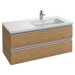 Модуль с раковиной Vox 100 см, 2 ящика, плавное закрывание, светлое дерево, подвесной монтаж EXAD112-Z-00+EB2026-RA-E16 Jacob Delafon