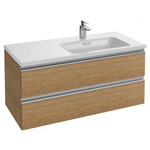 Модуль с раковиной Vox 100 см, 2 ящика, плавное закрывание, светлое дерево, подвесной монтаж EXAD112-Z-00+EB2026-RA-E16 Jacob Delafon