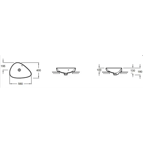 Модуль с раковиной Nouvelle Vague 80 см, фактурный дуб, 2 ящика с доводчиками, без отверстия перелива, серая, подвесной монтаж EB3039-E73+EVI002-MG2 Jacob Delafon