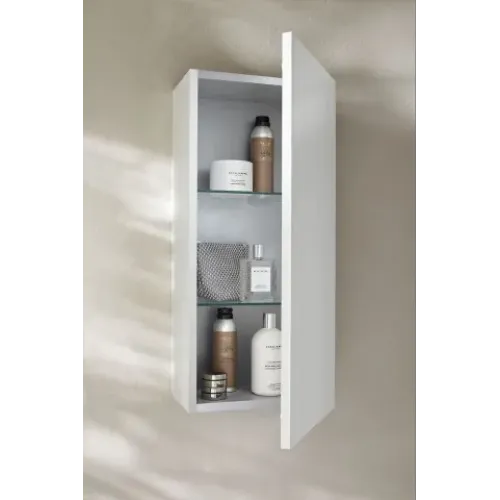 Шкаф Parallel 30х19х65 см, белый блестящий, 2 стеклянные полки, 1 дверца, шарниры справа EB513D-N18 Jacob Delafon