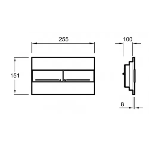 Комплект унитаза с инсталляцией Odeon Rive Gauche глубина унитаза 54см, клавиша белая, с микролифтом, безободковый OdeonE29025-NF+E4316-CP Jacob Delafon