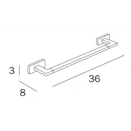 Полотенцедержатель INDA LEA A1818ANE
