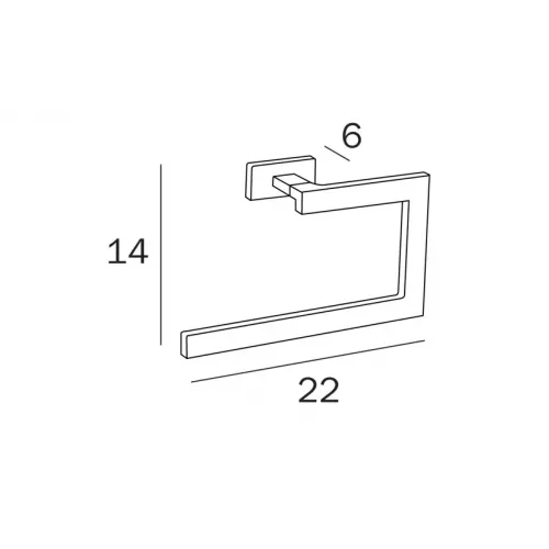 Полотенцедержатель INDA LEA A18160NE