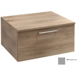 Тумба для ванной Odeon Rive Gauche 1 ящик, пепельный сатин, ручка хром, подвесной монтаж 60х51,5 см EB2537-R5-S46 Jacob Delafon
