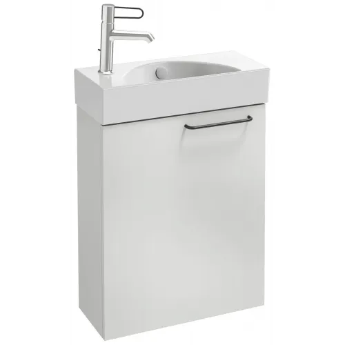 Модуль под раковину Odeon Rive Gauche 48,5х21,3х59,1 см, левосторонний, белый глянцевый, ручка чёрная EB2581G-R9-N18 Jacob Delafon