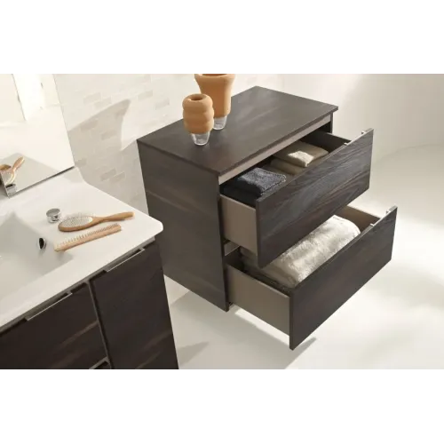 Тумба для ванной Soprano черное дерево, подвесной монтаж 71х45 см EB1339-E15 Jacob Delafon