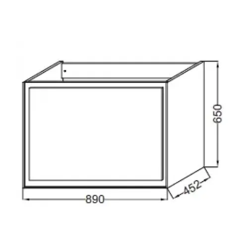 Модуль под раковину Rythmik pure 89х45,2х65 см, 2 ящика, желтый матовый EB1771-M68 Jacob Delafon