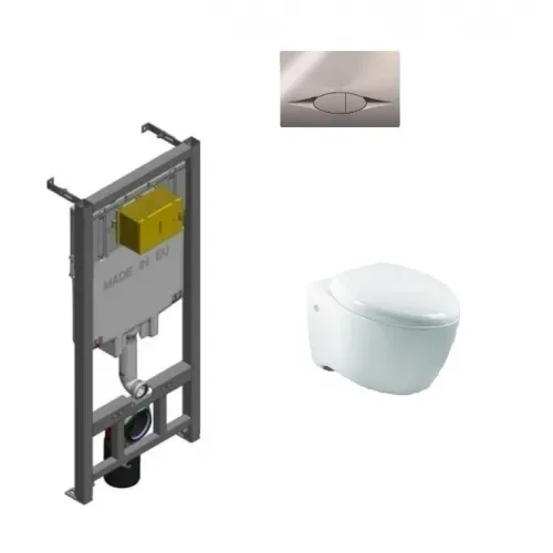 Комплект с инсталляцией Via с микролифтом E1744-00+E29025-NF+E29027-CP Jacob Delafon