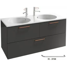 Модуль под раковину Odeon Rive Gauche 120х50,8х56,8 см, 3 ящика, ручки хром, серый антрацит EB2545-R5-N14 Jacob Delafon