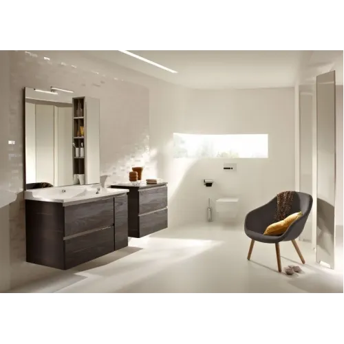 Модуль под раковину Soprano 96х53,5х63,4 см, 2 ящика + 1 вертикальный ящик, медный бетон EB1334-N28 Jacob Delafon