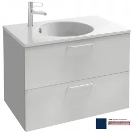 Модуль под раковину Odeon Rive Gauche 80х50,8х56,8 см, 2 ящика, морской синий матовый, ручки хром EB2522-R5-M88 Jacob Delafon