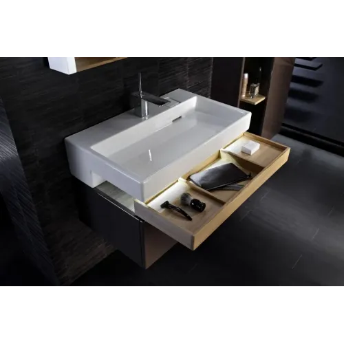 Модуль под раковину Terrace 100х48х38 см, жасмин сатин, верхний ящик из цельного дерева, система push-to-open EB1187-S24 Jacob Delafon