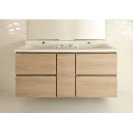 Модуль под раковину Soprano 136х53,5х63,5 см, квебекский дуб, 4 ящика и 1 внутренний ящик EB1335-E10 Jacob Delafon