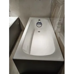 Чугунная ванна Soissons 170х70 см, выставочный образец, ножки, слив-перелив в комплекте, без антискользящего E2921-00+E4113-NF+E6D159-CP/У Jacob Delafon