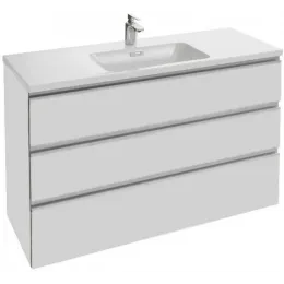 Модуль под раковину Vox 120х46х73,5 см, белый блестящий, 3 выдвижных ящика, встроенные ручки EB2041-RA-N18 Jacob Delafon