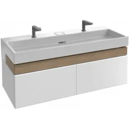 Модуль под раковину Terrace 120х48х38 см, 2 розетки, белый глянцевый, верхний ящик из цельного дерева, система push-to-open EB1733RU-G1C Jacob Delafon