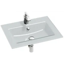 Мебельная раковина Vox 60,6х46,5 см, глянцевый белый, с одним отверстием под смеситель EB2105-DD1 Jacob Delafon