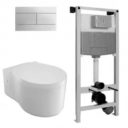 Комплект с инсталляцией Formilia Viragio с микролифтом E4773-00+E4316-CP+E5504-NF Jacob Delafon