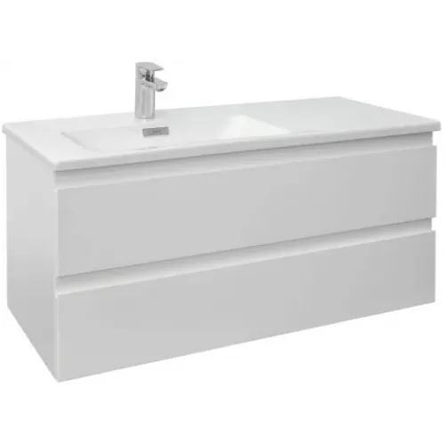 Модуль под раковину Madeleine 100х46х45 см, раковина слева, 2 ящика, белый глянцевый EB2054-J5 Jacob Delafon