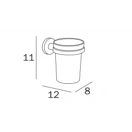 Стакан для щеток INDA ONE A2410ADR03