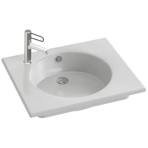 Подвесная раковина Odeon Rive Gauche 61х51,2х13,5 см, санфарфор EXBA112-00 Jacob Delafon
