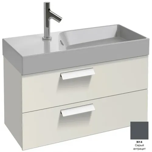Модуль под раковину Rythmik 79,5х36х42,4 см, 2 ящика, серый антрацит EB1302-N14 Jacob Delafon