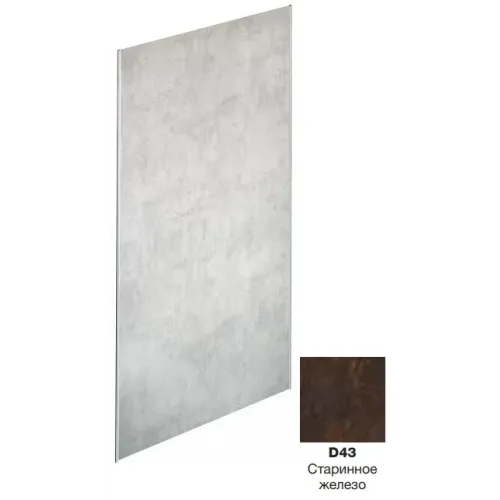 Декоративная панель на стену Panolux 120х233,5 см, старинное железо, антибактериальное покрытие E63000-D43 Jacob Delafon