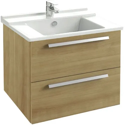 Модуль с раковиной Struktura 77 см, ореховое дерево, 2 выдвижных ящика, выстав. образец, подвесной монтаж EB1277-E16+EXH112-00/У Jacob Delafon