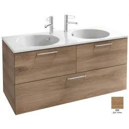 Модуль под раковину Odeon Rive Gauche 120х50,8х56,8 см, 3 ящика, дуб табак, ручки хром EB2545-R5-E52 Jacob Delafon
