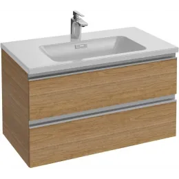 Модуль под раковину Vox 80х46х45,2 см, ореховое дерево, 2 ящика, встроенные ручки EB2028-RA-E16 Jacob Delafon
