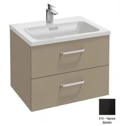 Модуль под раковину Vox 60х46х45,2 см, черное дерево, изогнутая ручка, 2 выдвижных ящика EB2080-R1-E15 Jacob Delafon