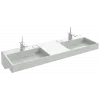 Подвесная раковина Terrace 150х49,5х8,9 см, система слива freedrain, санфарфор, двойная EXA112-00 Jacob Delafon
