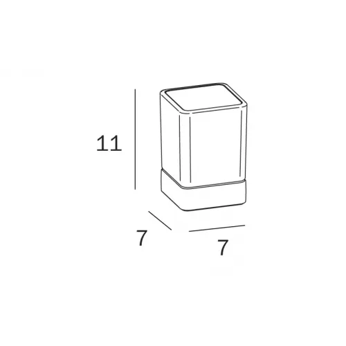 Стакан для щеток INDA LEA A1810ZCR21
