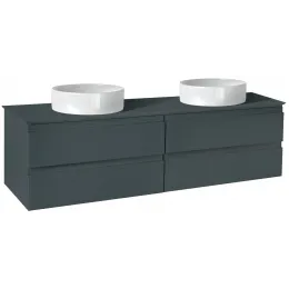 Модуль под раковину Madeleine 124х49,2х47,6 см, 4 ящика, серый матовый, для 2 раковин EB2085-J54 Jacob Delafon