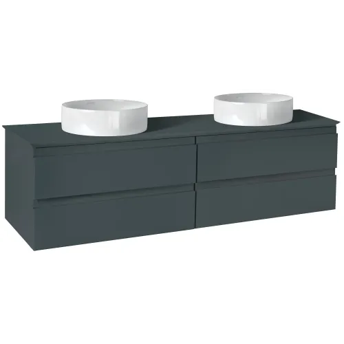 Модуль под раковину Madeleine 124х49,2х47,6 см, 4 ящика, серый матовый, для 2 раковин EB2085-J54 Jacob Delafon