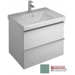 Модуль под раковину Odeon Up 67х48,5х53 см, 2 ящика, оливковый сатин EB890-S54 Jacob Delafon