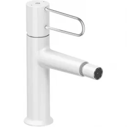 Смеситель для биде Odeon Rive Gauche ручка хром, белый цвет, с донным клапаном E21033-CP-00 Jacob Delafon