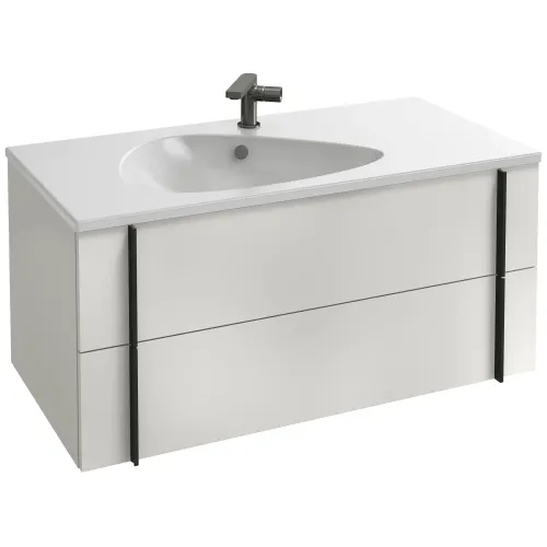 Модуль под раковину Nouvelle Vague 100х50,7х45,5 см, белый блестящий EB3032-N18 Jacob Delafon