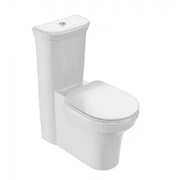 Унитаз-компакт Cleo 1889 37х67 см, универсальный выпуск, нижняя подводка, безободковый, без сиденья ETAC212-0+UJAC102-0 Jacob Delafon