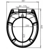 Сиденье для унитаза Brive термодюр, с микролифтом, быстросъемное 17503 Jacob Delafon