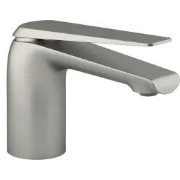 Смеситель для умывальника Avid неповоротный излив, никель, без донного клапана E97345-ND-BN Jacob Delafon