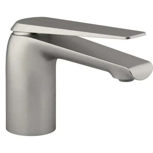 Смеситель для умывальника Avid неповоротный излив, никель, без донного клапана E97345-ND-BN Jacob Delafon