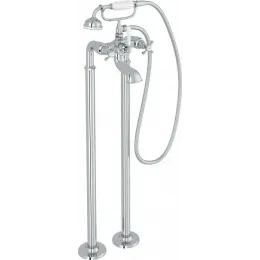 Напольный смеситель Cleo с монтажным набором, неповоротный излив, с лейкой E32993-NF+E24314-CP Jacob Delafon