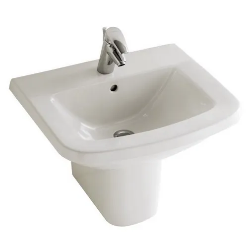 Подвесная раковина Panache 46х34х15 см, с одним отверстием для смесителя, санфарфор E1439-00 Jacob Delafon