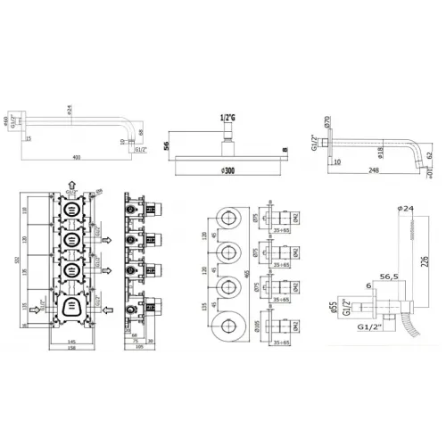 Комплект для ванны PAFFONI Modular Box KITMB019HG046KING
