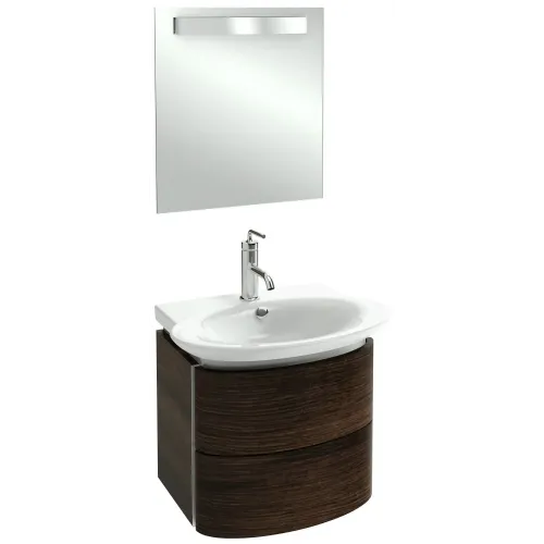 Комплект мебели для ванной Presqu'ile 60 см, матовый оливковый, подвесной монтаж E4438-00+EB1107-NF+EB1102-M47 Jacob Delafon